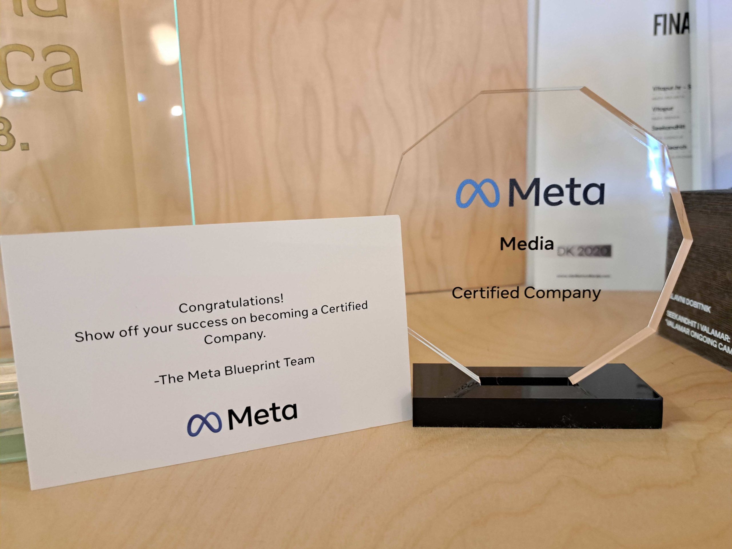 Troféu Meta Media Certified Company